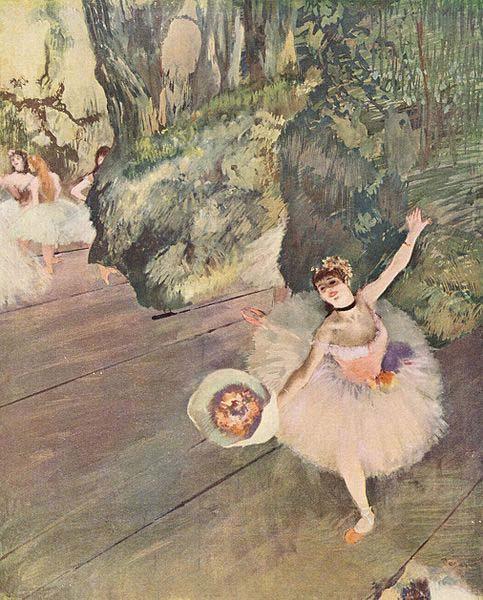Edgar Degas Dancer with a Bouquet of Flowers oil painting picture